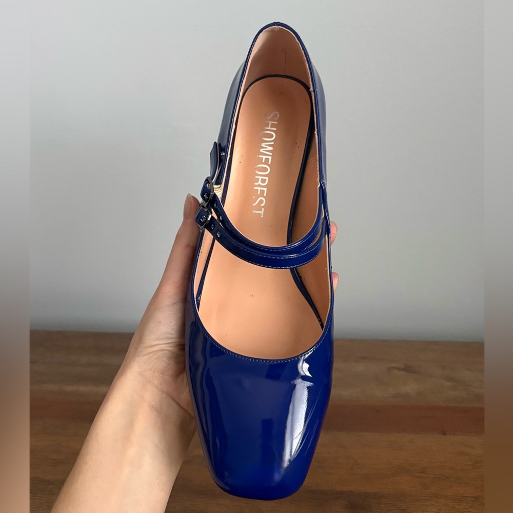Women's Blue Mary Jane Shoes